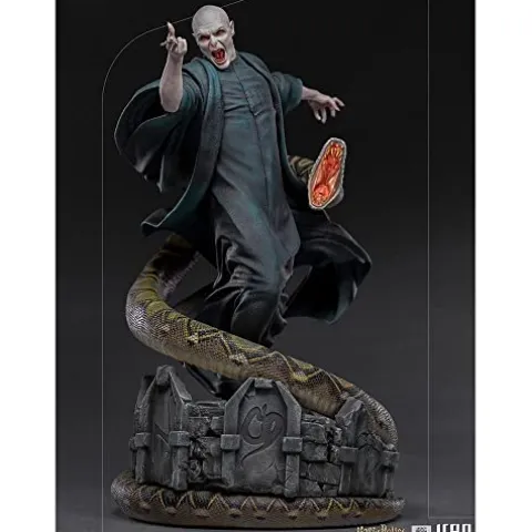 Iron Studios Voldemort and Nagini 1:4 Scale Collectible Figure 19″ Black