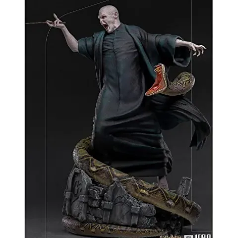 Iron Studios Voldemort and Nagini 1:4 Scale Collectible Figure 19″ Black