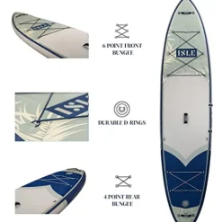 ISLE Explorer Inflatable Stand Up Paddle Board Palm/Seafoam