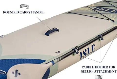 ISLE Explorer Inflatable Stand Up Paddle Board Palm/Seafoam