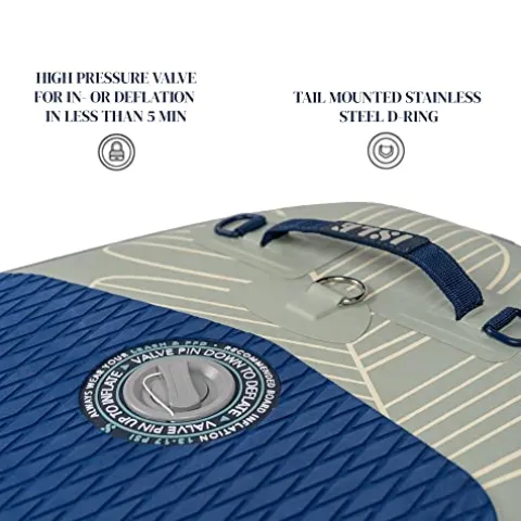 ISLE Explorer Inflatable Stand Up Paddle Board Palm/Seafoam