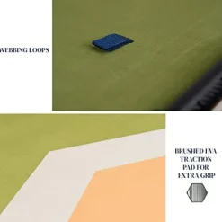 ISLE Sportsman Inflatable Fishing Stand Up Paddle Board Moss/Sun