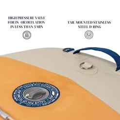 ISLE Sportsman Inflatable Fishing Stand Up Paddle Board Moss/Sun