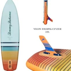 ISLE Surf and SUP Inflatable Hybrid Kayak-Paddle Board Bundle Sunset
