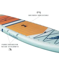 ISLE Surf and SUP Inflatable Hybrid Kayak-Paddle Board Bundle Sunset