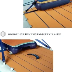 ISLE Surf and SUP Inflatable Hybrid Kayak-Paddle Board Bundle Sunset