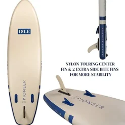 ISLE Surf and SUP Pioneer Inflatable Stand Up Paddle Board Palm/Seafoam
