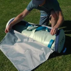 ISLE Surf and SUP Pioneer 3.0 Inflatable Stand Up Paddle Board Ice/Lumin/Slate