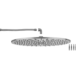 Jaclo 16″ Round Square Flush Mount Rain Machine