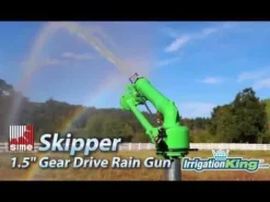 JF World Sime Skipper 1-1/2 Inch Turbine Sprinkler w/Nozzles Green