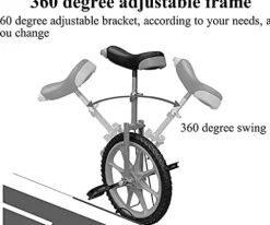JINCAN 16-Inch Freestyle Unicycle with Anti-Skid Tires and Pedals