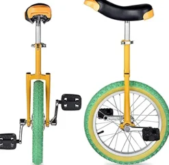 JINCAN 20-Inch Unicycle Ergonomic Safety Saddle Anti-Skid Tires