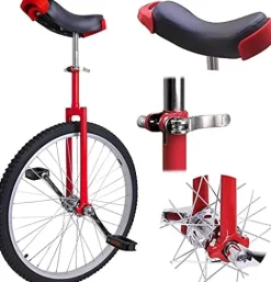 JINCAN 20-inch Wheeled Unicycle with Anti-Skid Tires and Adjustable Saddle