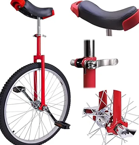 JINCAN 20-inch Wheeled Unicycle with Anti-Skid Tires and Adjustable Saddle