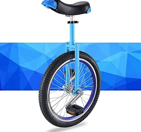 JINCAN 20-Inch Wheeled Unicycle Bicycle Outdoor Anti-Skid Tires Adjustable Saddle