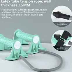 Joberio 2-in-1 Push Up Handles Ergonomic Non-Skid Cyan Blue