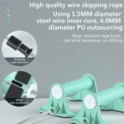 Joberio 2-in-1 Push Up Handles Ergonomic Non-Skid Cyan Blue