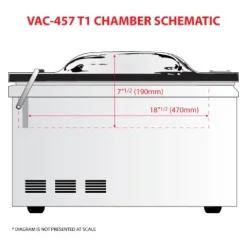 JORESTECH Vacuum Sealer Chamber Seal Machine with Rotary Oil Pump Silver