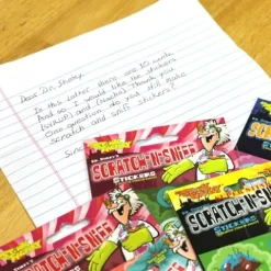 Just For Laughs Dr. Stinky’s Scratch N Sniff Christmas Stickers Set 4-Pack Multi