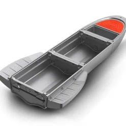 JYXKART Folding Fishing Kayak Dinghy Boat with Storage Gray