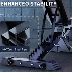 K KiNGKANG Adjustable Weight Bench 1100 LB Capacity Black