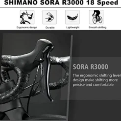 KABON Carbon Gravel Road Bike T800 Fiber 700C 18-Speed Disc Brakes Racing Bicycle Chameleon Green