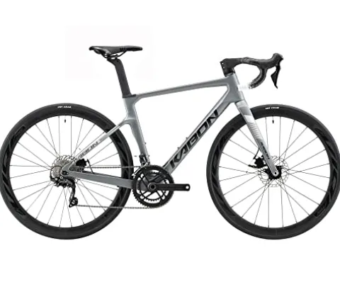 KABON Carbon Road Bike T800 Carbon Fiber Frame 700C 18-Speed Racing Bicycle Grey