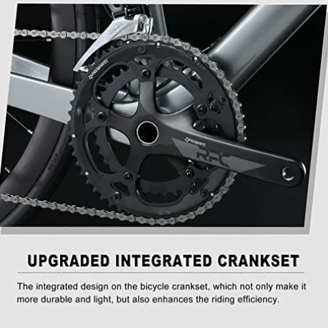 KABON Carbon Road Bike T800 Carbon Fiber Frame 700C 18-Speed Racing Bicycle Grey