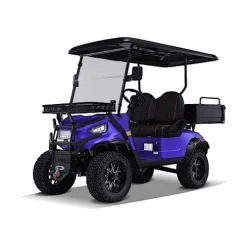 Kandi America Electric Cart 2 Passenger 5,000-Watt Motor Dump Bin ATV UTV Blue