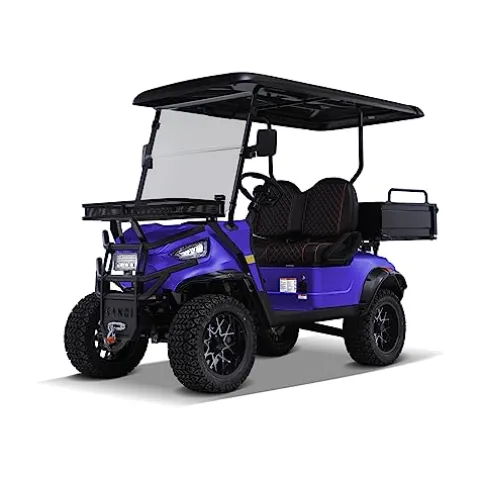 Kandi America Electric Cart 2 Passenger 5,000-Watt Motor Dump Bin ATV UTV Blue