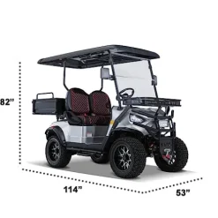 Kandi America Electric Cart 2 Passenger Silver