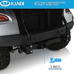 Kandi America Electric Cart 2 Passenger Silver