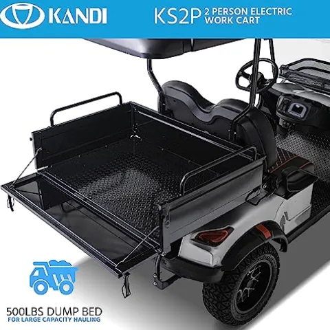 Kandi America Electric Cart 2 Passenger Silver
