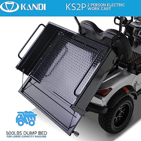 Kandi America Electric Cart 2 Passenger Silver