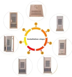 Kang Share Infrared Sauna Room 1260W Graphene Carbon 1 Person Canadian Hemlock KSH-A01