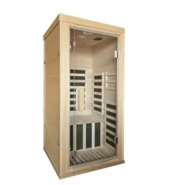 Kang Share Infrared Sauna Room for Home 1 Person 1260W, 7-Piece Graphene Carbon Heating Plate Dry Sauna