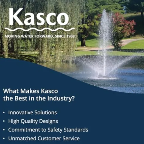 Kasco 3/4 HP J Series Decorative Fountain Black