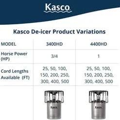 Kasco 1 HP Lake & Pond Deicer 240V Black