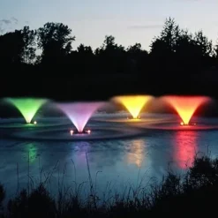 Kasco Marine Aerating Fountain 3/4HP with Color-Changing LED Lights White