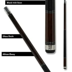 KATANA KAT11 Pool Cue African Ebony 20oz