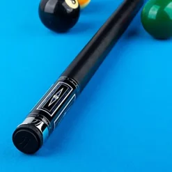 KATANA KAT16 Pool Cue Black Stained with Colorful Inlays – 19oz