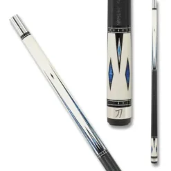 KATANA KAT03 Pool Cue Cream/Black Sapphire Blue Diamonds 20oz