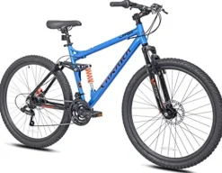 Kent International 27.5″ Takara Jiro Mountain Bike Men’s Dual Suspension Blue