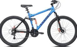 Kent International 27.5″ Takara Jiro Mountain Bike Men’s Dual Suspension Blue