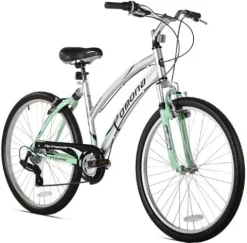 KENT Pomona Dual Suspension Comfort Bike 26inch Mint Green/Silver