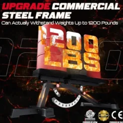 Keppi Fitness Adjustable Weight Bench3000 MAX Black