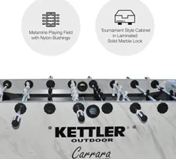 KETTLER Carrara Outdoor Foosball Table Black