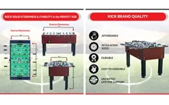 KICK Ambassador 55″ Foosball Table Wooden