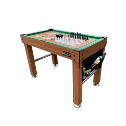 KICK Defender 48″ 10-in-1 Multi-Game Table (Brown) by KICK
