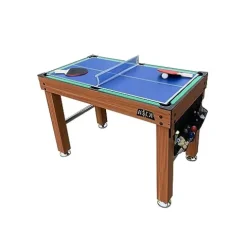 KICK Defender 48″ 10-in-1 Multi-Game Table (Brown) by KICK